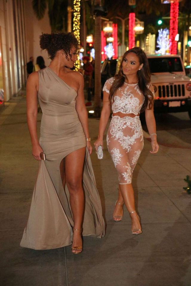 Daphne Joy’s Revealing Lacy Dress Draws Attention
