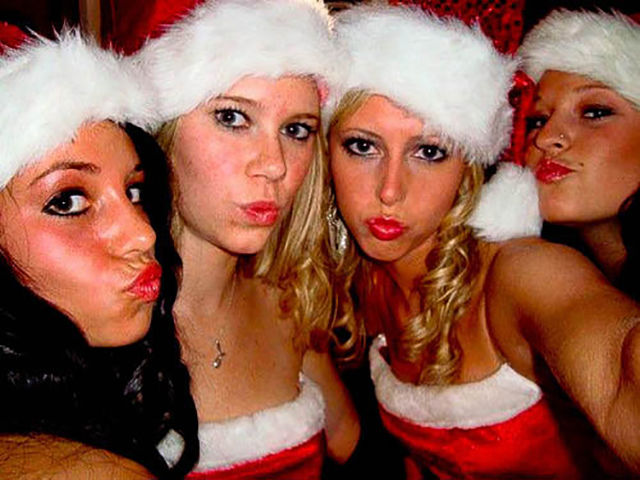 Christmas Party Craziness with Drunk Girls
