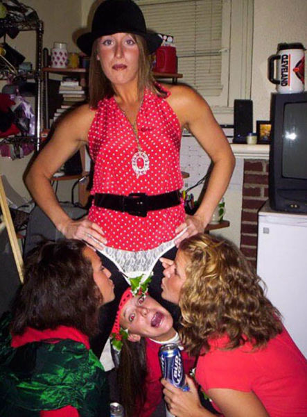 Christmas Party Craziness with Drunk Girls