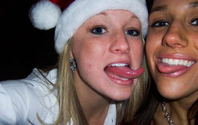 Christmas Party Craziness with Drunk Girls