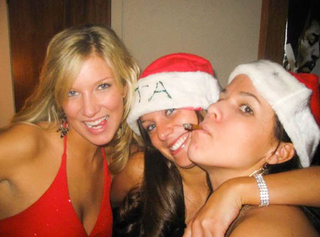 Christmas Party Craziness with Drunk Girls