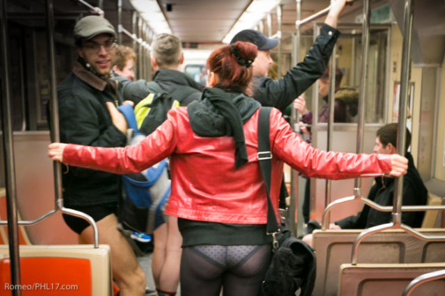 Pics from the 2015 “No Pants” Subway Ride