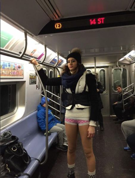 Pics from the 2015 “No Pants” Subway Ride