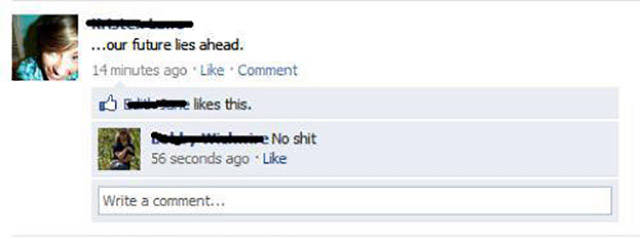 Seriously Thanks for Stating the Obvious