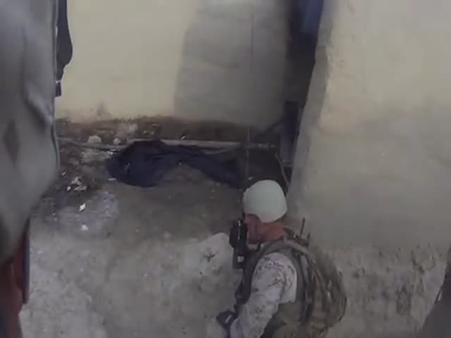 Helmut Saves a Lucky Soldier from Sniper Fire