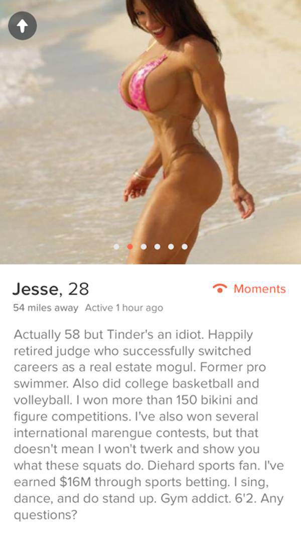Tinder Profiles That Aren’t Messing Around