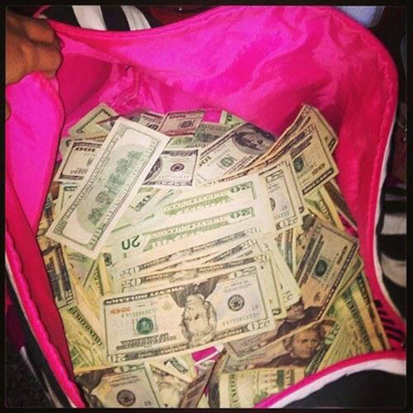 Strippers Showing Off Their Money