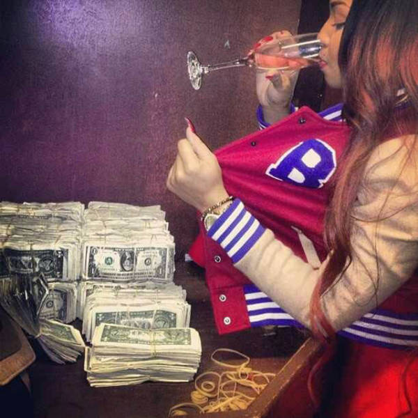 Strippers Showing Off Their Money