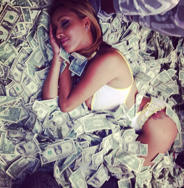 Strippers Showing Off Their Money