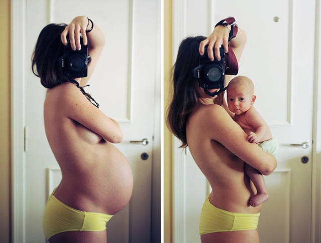 Awesome Photos Before And After Giving Birth