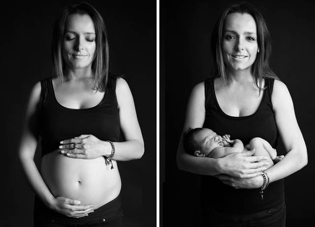 Awesome Photos Before And After Giving Birth