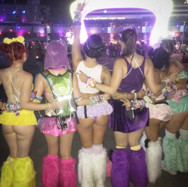 Smoking Girls From Electric Daisy Carnival