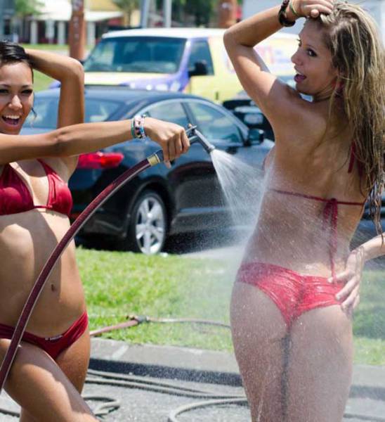 Hot Girls of “Baywash Bikini Carwash”
