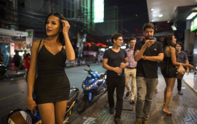 Thailand Prostitutes Put On Their Mourning Clothes