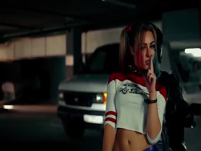 Sexy Russian Dancers Were Performing Dressed As Harley Quinn