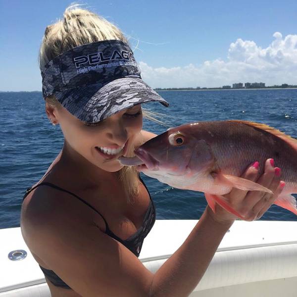 Stunning Blonde Who Loves Fishing In Bikini