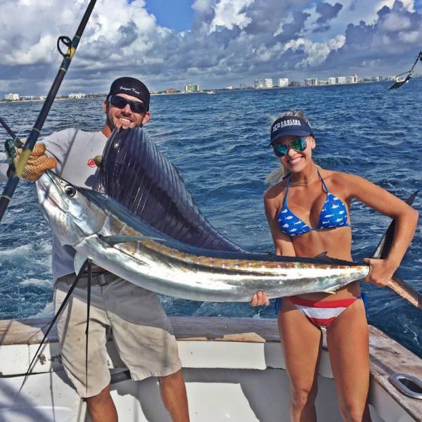 Stunning Blonde Who Loves Fishing In Bikini