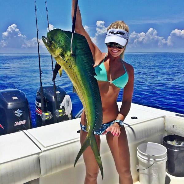 Stunning Blonde Who Loves Fishing In Bikini