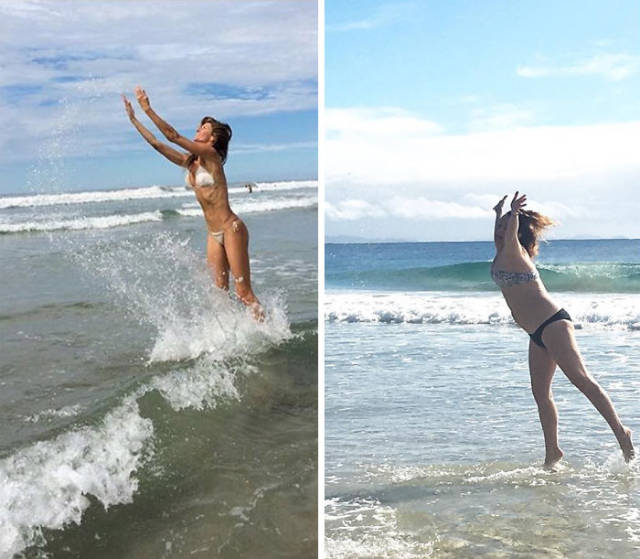 Woman Continues To Recreate Hilarious Celebrity Photos