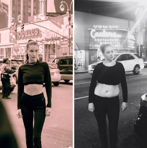 Woman Continues To Recreate Hilarious Celebrity Photos